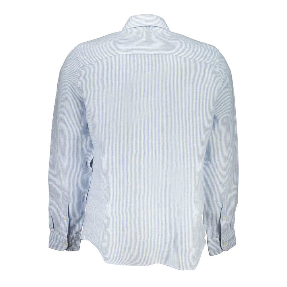 Light Blue Linen Men Shirt