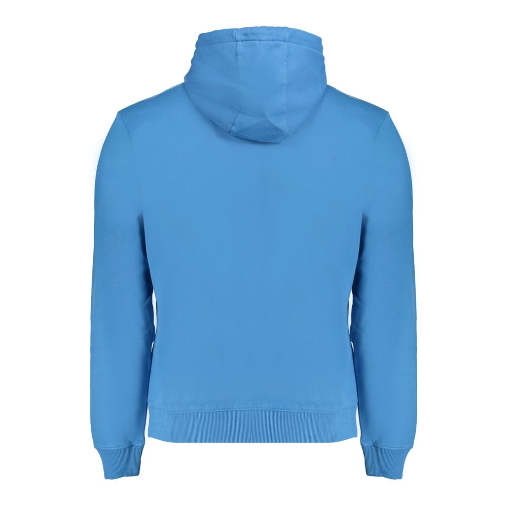 Blue Cotton Men Sweater