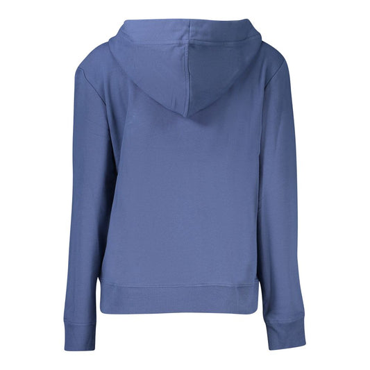 Blue Cotton Women Sweater