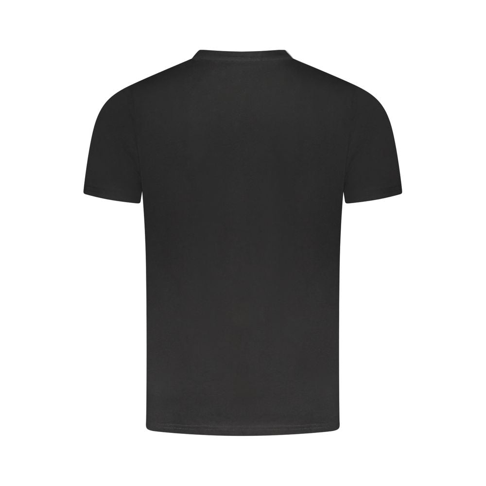 Black Cotton Men T-Shirt