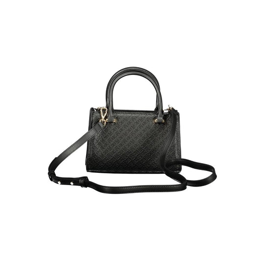 Black Polyethylene Women Handbag