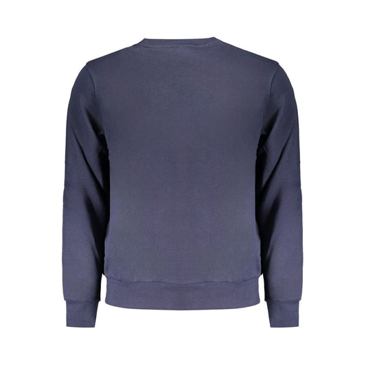 Blue Cotton Men Sweater