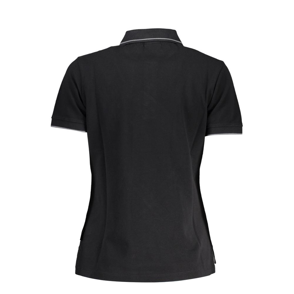 Black Cotton Polo Shirt
