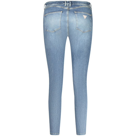 Blue Recycled Cotton Women Jeans