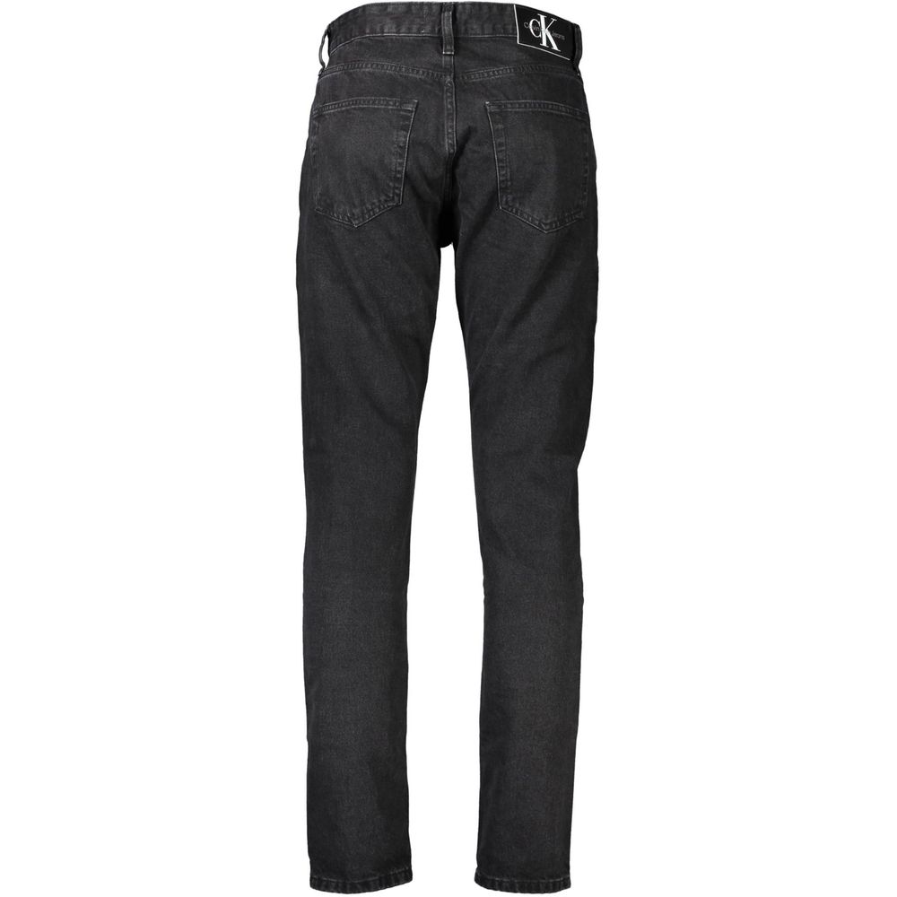 Black Cotton Men Jeans