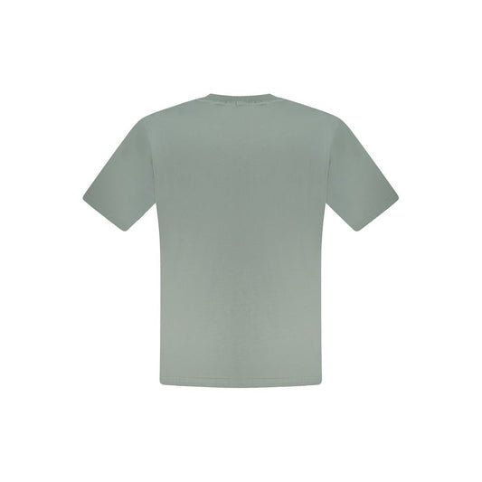 Green Cotton Men T-Shirt