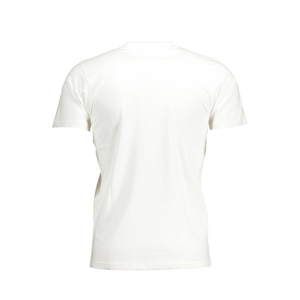 White Cotton Men T-Shirt