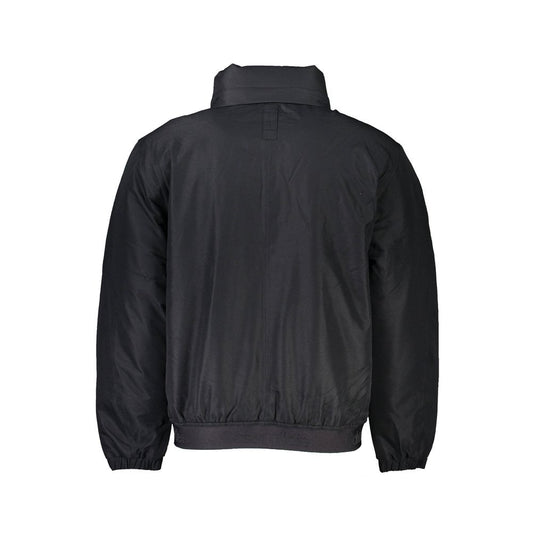 Black Polyester Men Jacket
