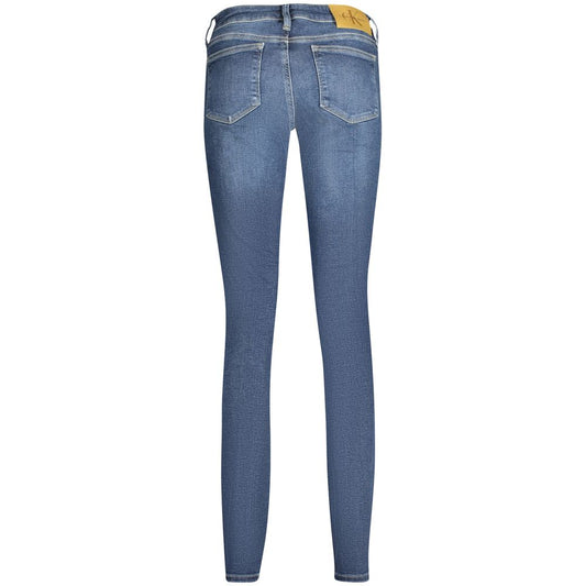 Blue Cotton Women Jeans