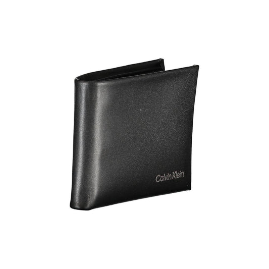 Black Polyester Men Wallet