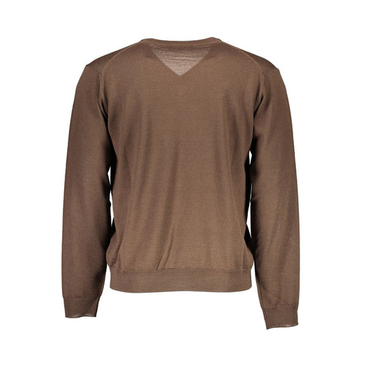 Brown Wool Men Sweater