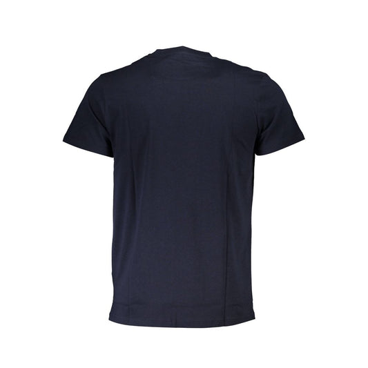 Blue Cotton Men T-Shirt