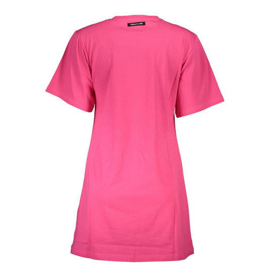 Pink Cotton Women T-Shirt