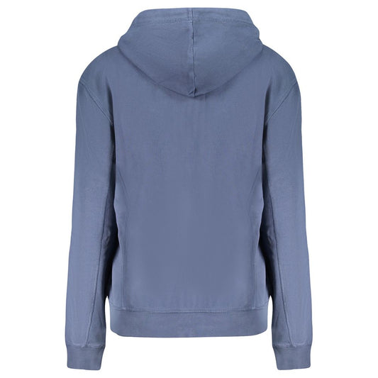 Blue Cotton Women Sweater