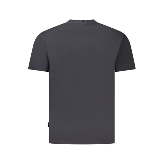 Black Cotton Men T-Shirt