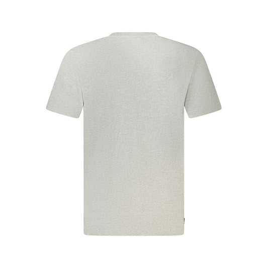 Gray Cotton Men T-Shirt