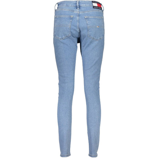 Blue Cotton Women Skinny Jean