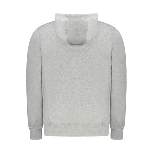 Gray Cotton Mens Sweater Hoodie