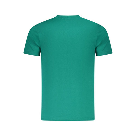 Green Cotton Men T-Shirt