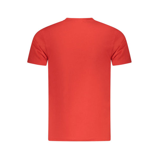 Red Cotton Men T-Shirt