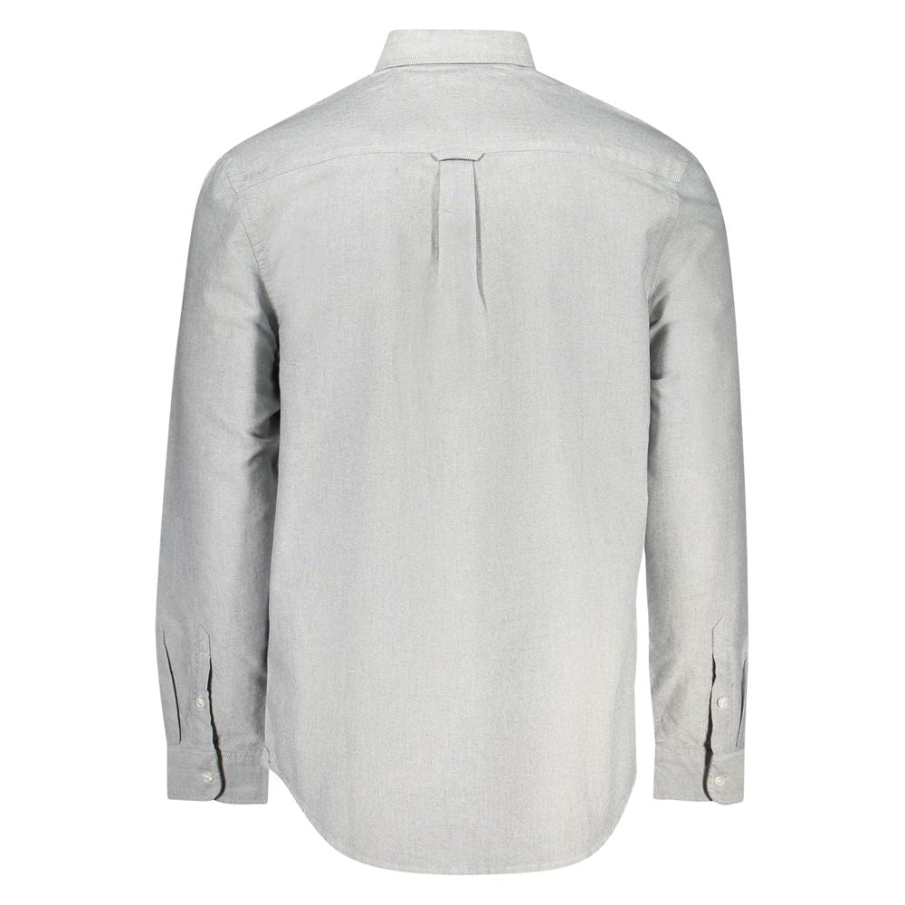 Gray Cotton Men Shirt