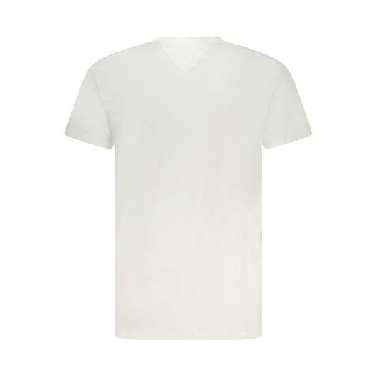 White Cotton Men T-Shirt