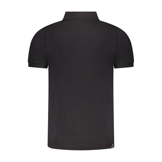 Black Cotton Polo Shirt