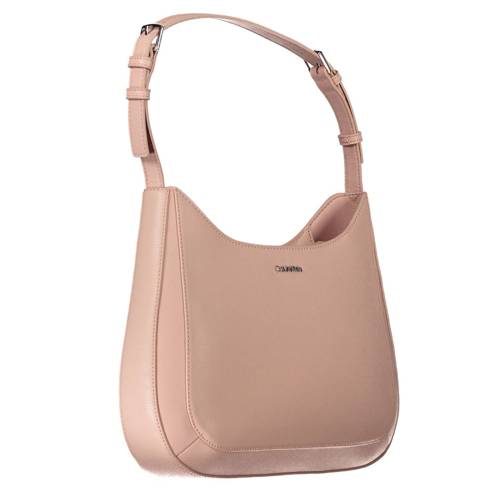 Pink Polyester Handbag