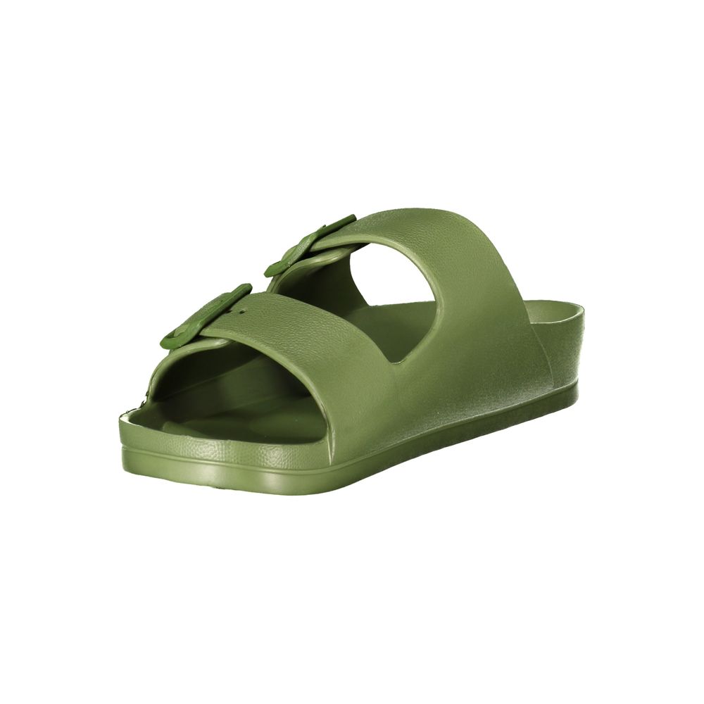 Green Plastic Men Sandal