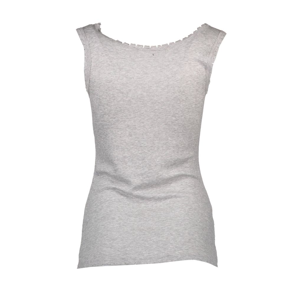 Gray Viscose T-Shirt