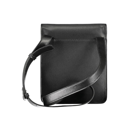 Black Polyester Shoulder Bag