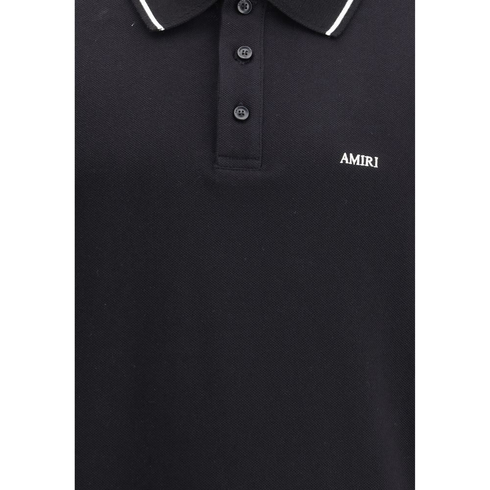 Black Cotton Polo Shirt