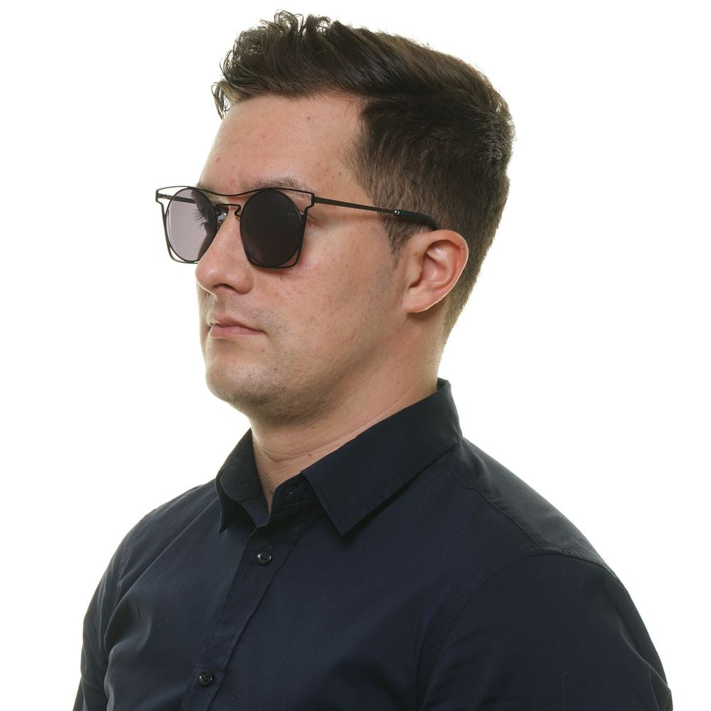 Blue Stainless Steel Sunglasses