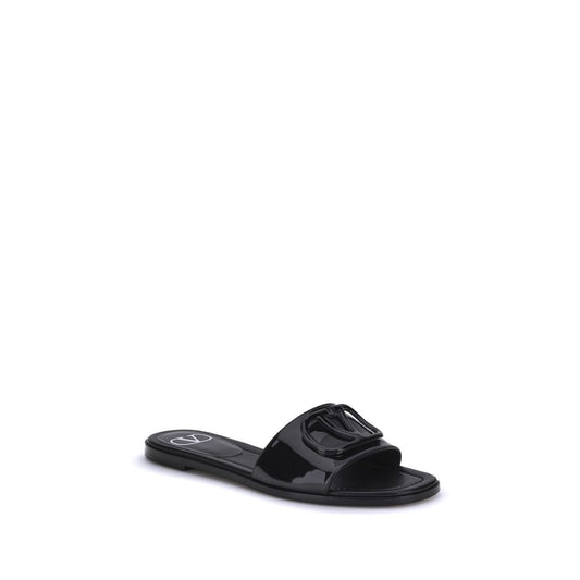 Black Calf Leather Bos Taurus Sandals