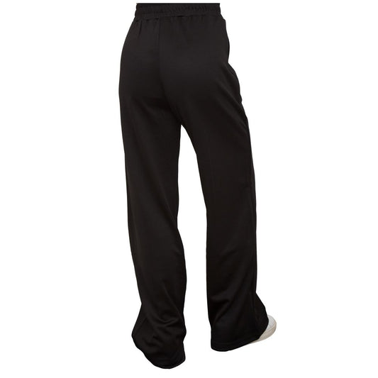 Black Polyester Women Trouser