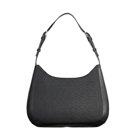 Black Polyester Handbag