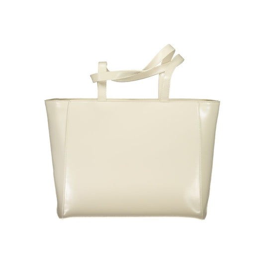 Beige Polyethylene Handbag