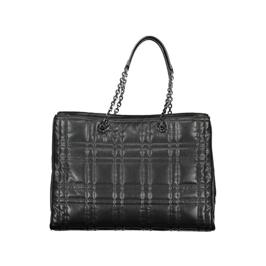 Black Polyester Handbag