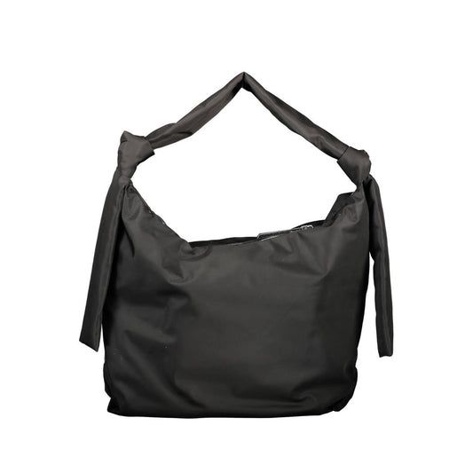 Black Polyester Handbag