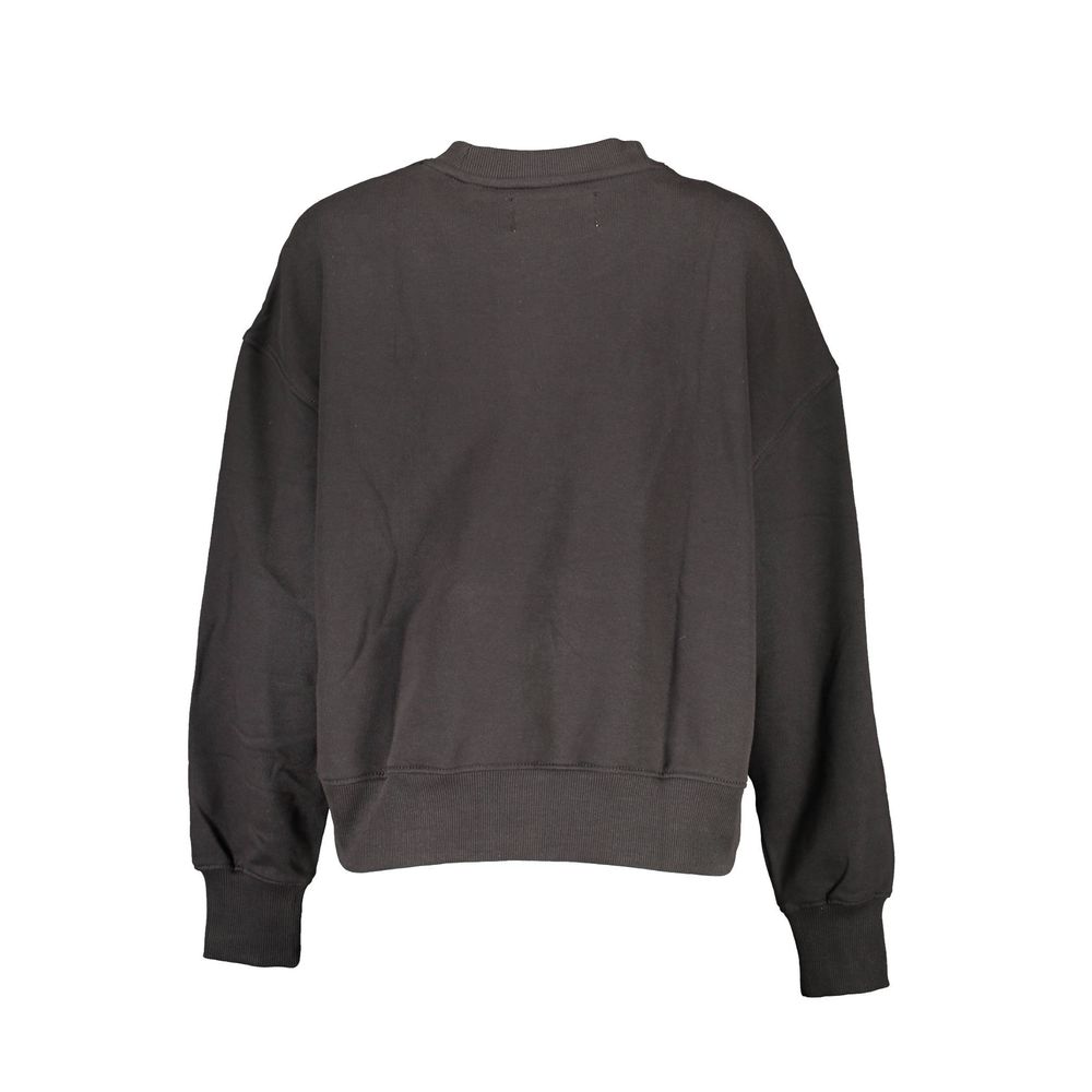 Black Cotton Sweatshirt