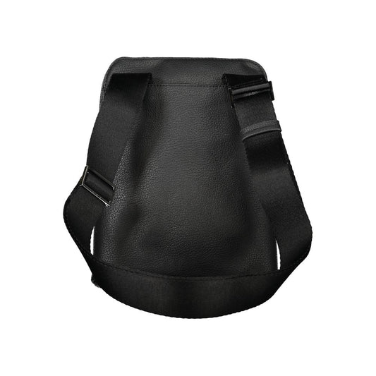 Black Polyester Shoulder Bag