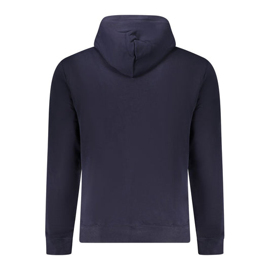 Blue Cotton Men Sweater