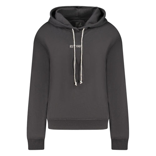 Black Cotton Sweatshirt