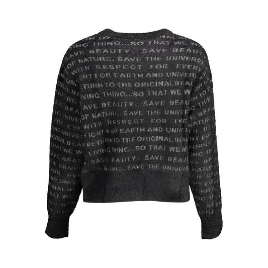 Black Polyester Sweater