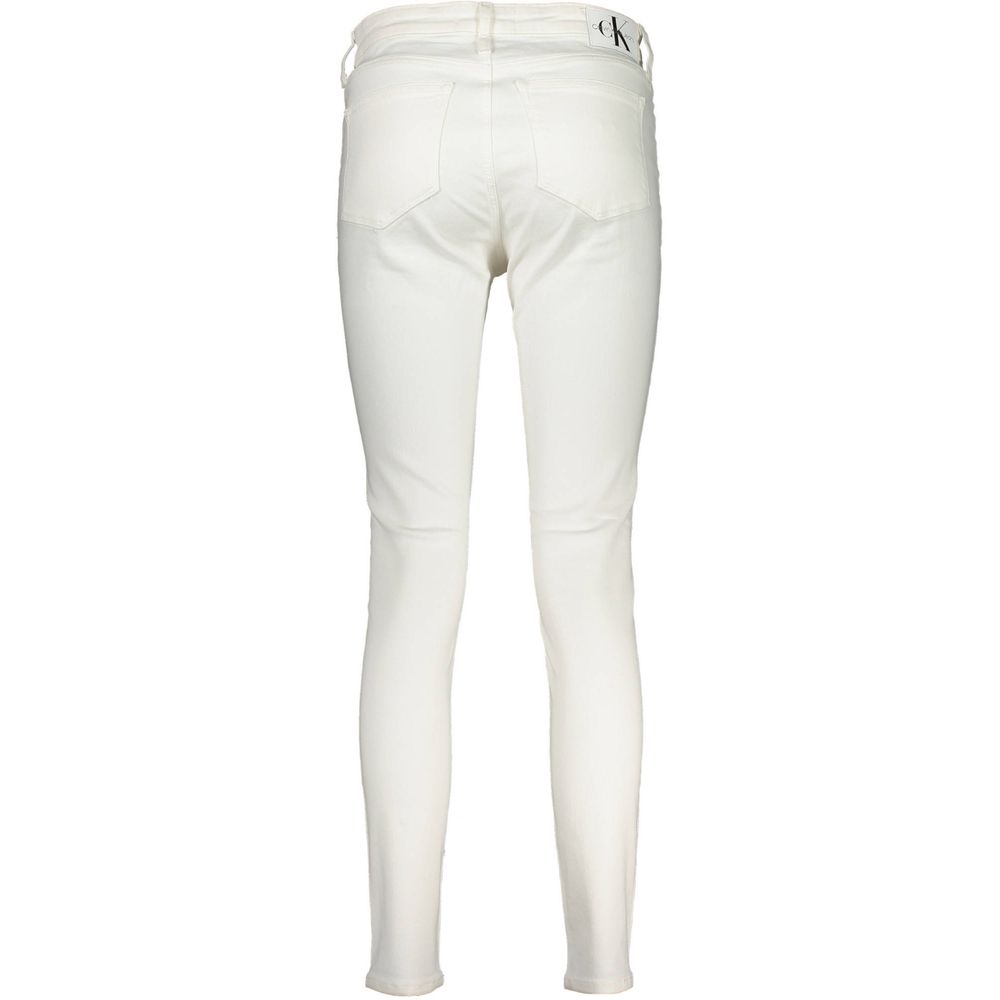 White Cotton Women Jeans
