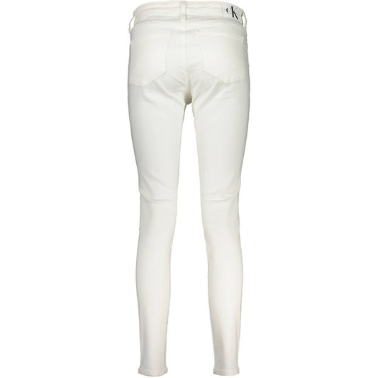 White Cotton Women Jeans