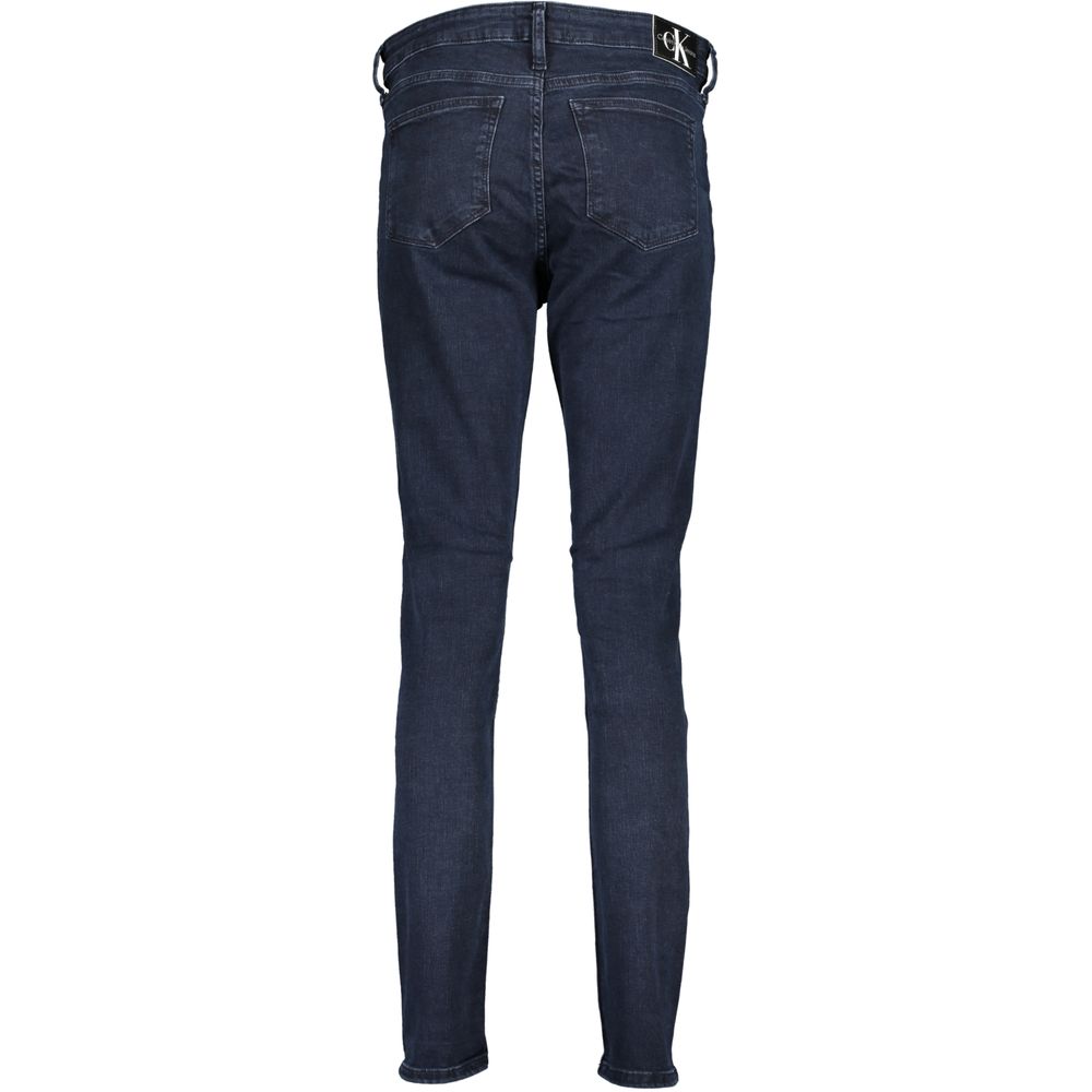 Blue Cotton Women Skinny Jean