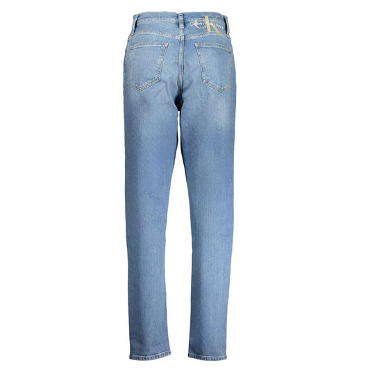 Blue Cotton Women Jeans
