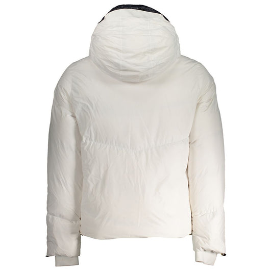 White Polyester Jackets & Coat