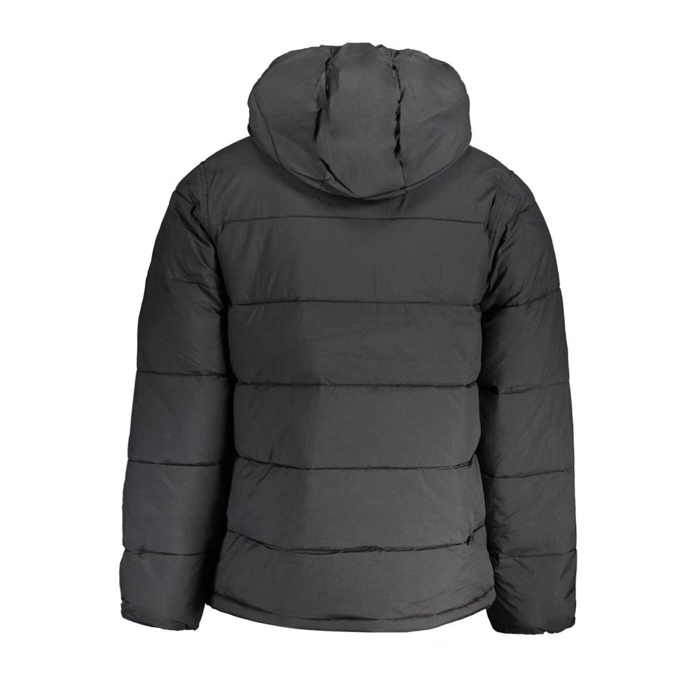 Black Nylon Jackets & Coat